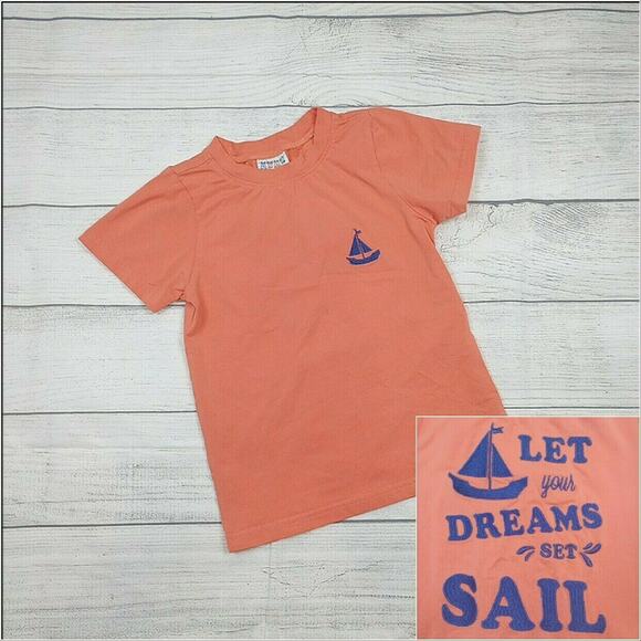 5 Little Britches Embroidered Dreams Set Sail Tee - Picture 1 of 7